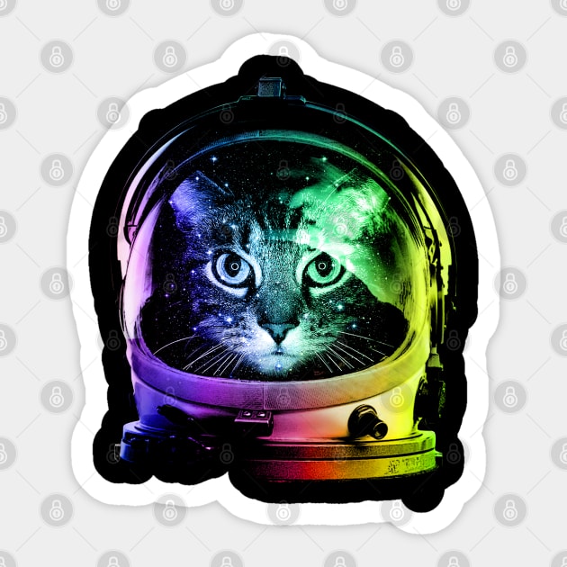 Space cat Sticker by clingcling